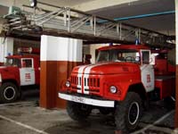 Besichtigung der �rtlichen Feuerwehrwache.